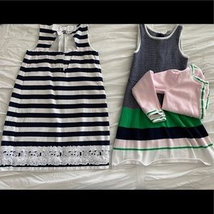 Girls Janie and Jack dresses and cardigan